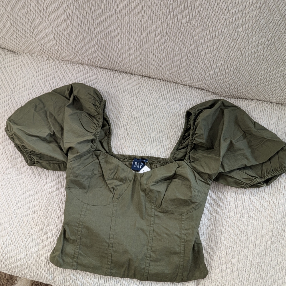GAP Olive Green Women's Top
